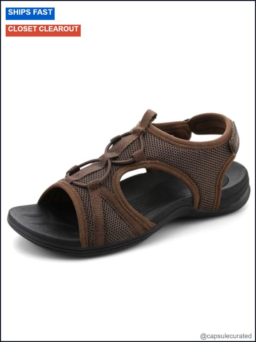 Women's Hiking Sandals Arch Support Breathable Mesh Slip-Resistant Sport Sandals
